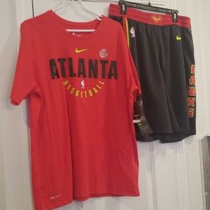 Atlanta Hawks Dri-Fit Tee and Basketball Shorts
